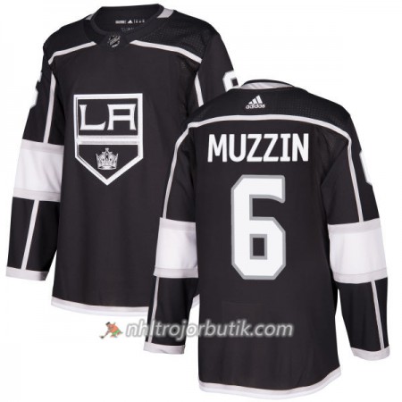 Män Ishockey Los Angeles Kings Tröja Jake Muzzin 6 Adidas 2017-2018 Svart Authentic